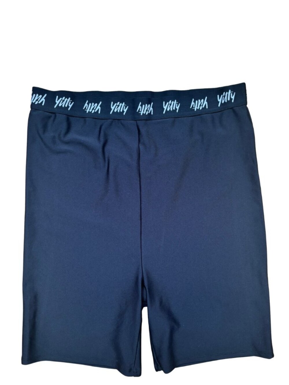 YITTY Black Active Women's UltraLuxe High Waist Biker Shorts Size 1X